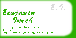 benjamin imreh business card